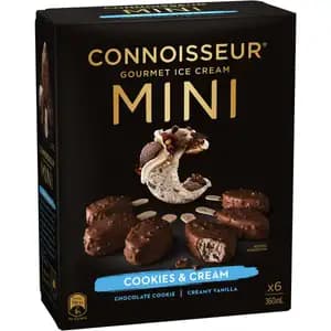 Mini Cookie & Cream Gourmet Ice Cream - Connoisseur