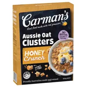 Aussie Oat Clusters Honey Crunch - Carman's - Carman's