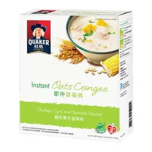 Instant Oat Congee Chicken Corn & Spinach
