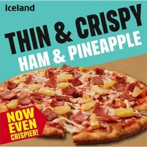Thin & Crispy Ham & Pineapple Pizza - Iceland