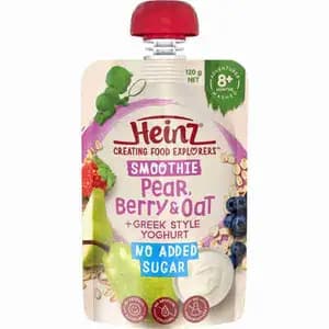 Smoothie Pear, Berry & Oat + Greek Style Yogurt No Added Sugar - Heinz