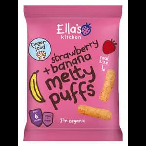 Strawberry + Banana Melty Puffs - Ella's Kitchen