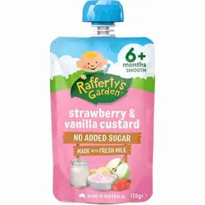 Strawberry & Vanilla Custard No Added Sugar - Rafferty's Garden