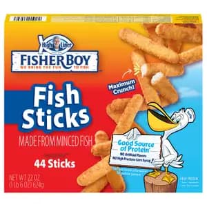 Fish Sticks Made From Minced Fish - Fisher Boy