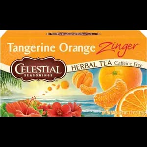 Tangerine Orange Zinger Herbal Tea Caffeine Free - Celestial Seasonings