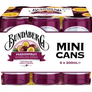 Passion Fruit Sparkling Can Pack - Bundaberg