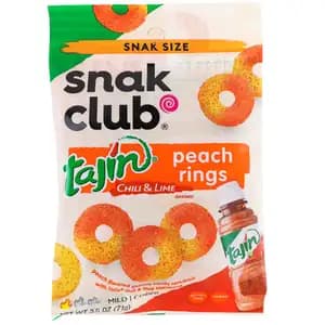 Tajin Peach Ring - Snack Time 