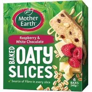 Raspberry & White Chocolate Slices - Mother Earth
