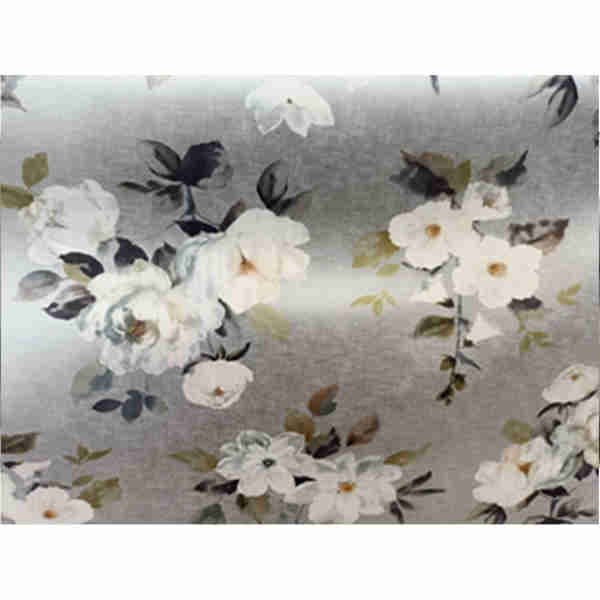 Tablecloth Printed Gray Flower