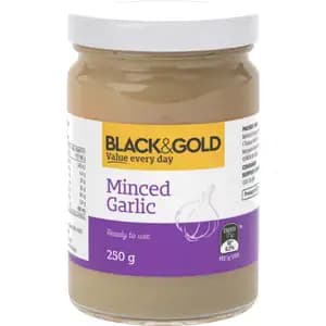 Minced Garlic - Black & Gold