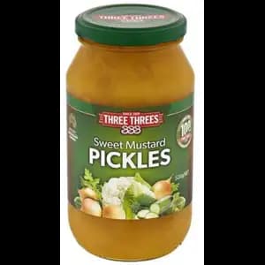 Sweet Mustard Pickles - Three Threes