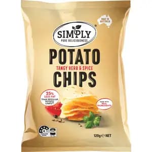 Potato Tangy Herb & Spice Chips - Simply