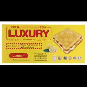 Luxury Biscuits Sandwich Lemon - Hwa Tai