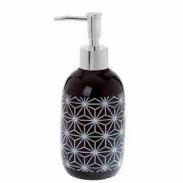 Ceramic Black Soap Dispenser
