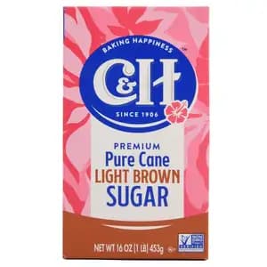 Premium Pure Cane Light Brown Sugar - C&H