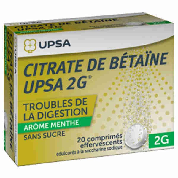 Citrate De Betaine Lemon Effervescent Tablets - Upsa