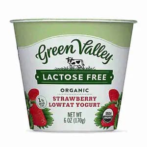 Lactose Free Organic Strawberry Lowfat Yogurt - Green Valley