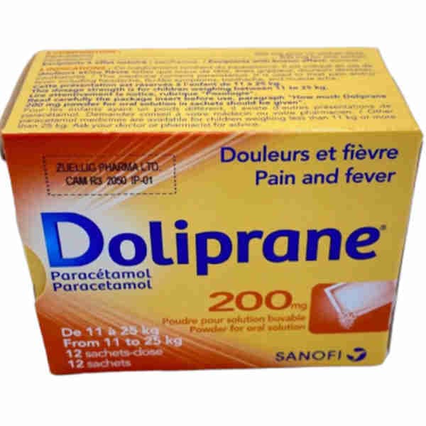 Paracetamol 200 mg Sachet for Kid Sanofi Aventis - DOLIPRANE