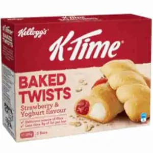 K-Time Baked Twists Strawberry & Yogurt Flavour - Kellogg's