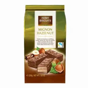 Wafers Filled with Hazelnut Cream - Feiny Biscuits
