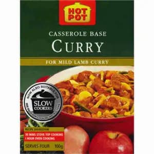 Curry Casserole Base for Mild Lamb Curry - Continental