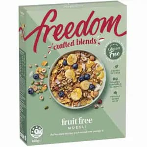 Gluten Free Crafted Blends Fruit Free Muesli - Freedom