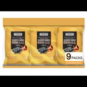 Roasted Seasoned Seaweed Korean BBQ - Nicos
