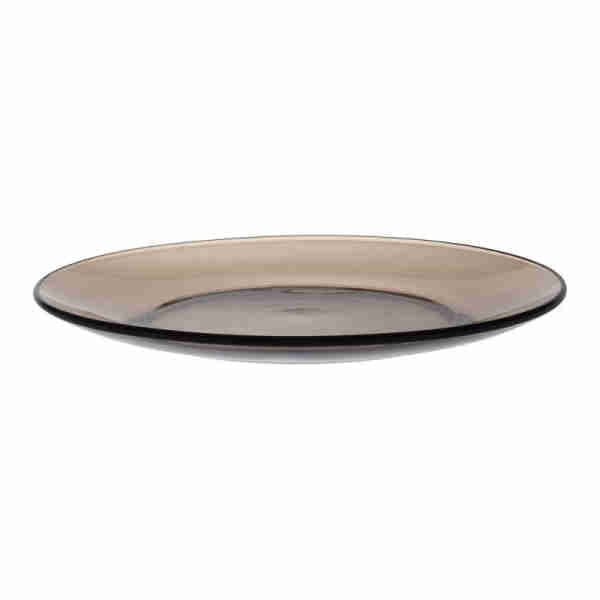 Lys Créole Dessert Plate Glass Brown
