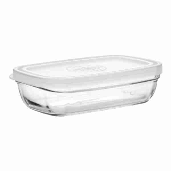 White Lid Freshbox Clear Rectangular