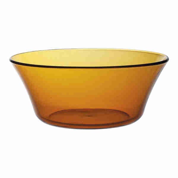 Table Bowl Glass Brown 23cm - Lys Vermeil