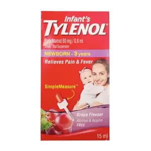 Infant's Relieves Pain & Fever Grape Flavor - Tylenol - Tylenol