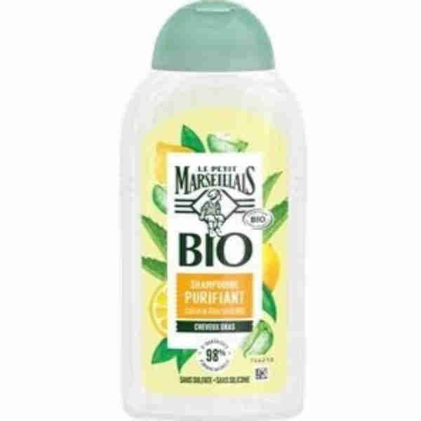 Organic Purifying Shampoo For Oily Hair with Lemon & Aloe Vera