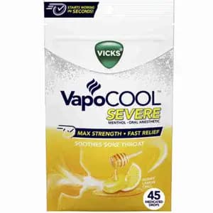 Vapo Cool Soothes Sore Throat Honey Lemon Chill - Vicks