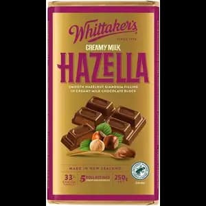 Finest Hazelnut Milk Chocolate Block - Whittakers