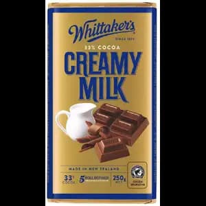 Creamy Milk 33% Cacao 33% - Whittakers