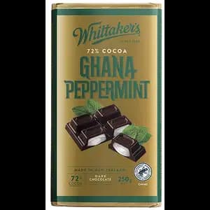 Ghana Peppermint 72% Cacao - Whittakers