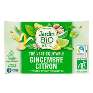 Fair Green Tea & Lemon Herbal Tea - Jardin Bio