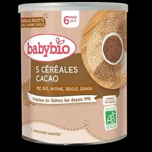 5 Cereals with Cacao from 6months - Babybio