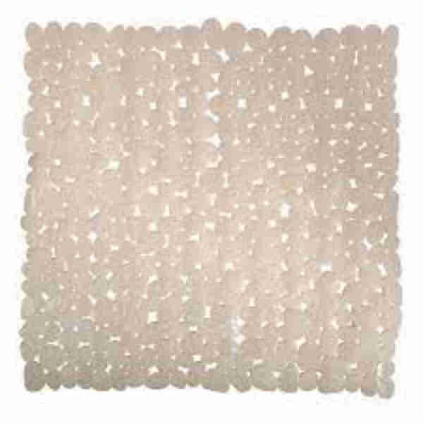 Pebbles Transparent Showermat Nude - Spirella