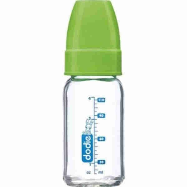 Baby Glass Bottle Green 120ml for 0-6m