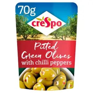 Pitted Green Olives - Crespo