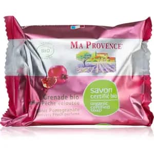 Marseille Soap Organic Pomegranate, Velvety Peach - Ma Provence - Ma Provence