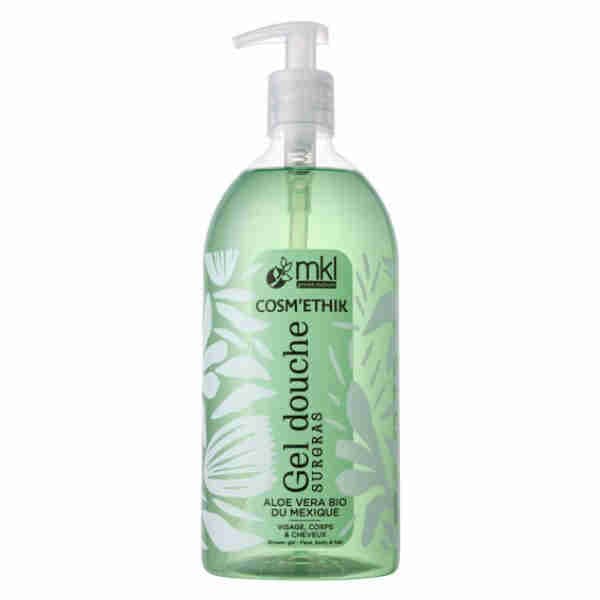 Organic Aloe Vera from Mexico Shower Gel for Face, Body and Hair (Cosm'ethik)