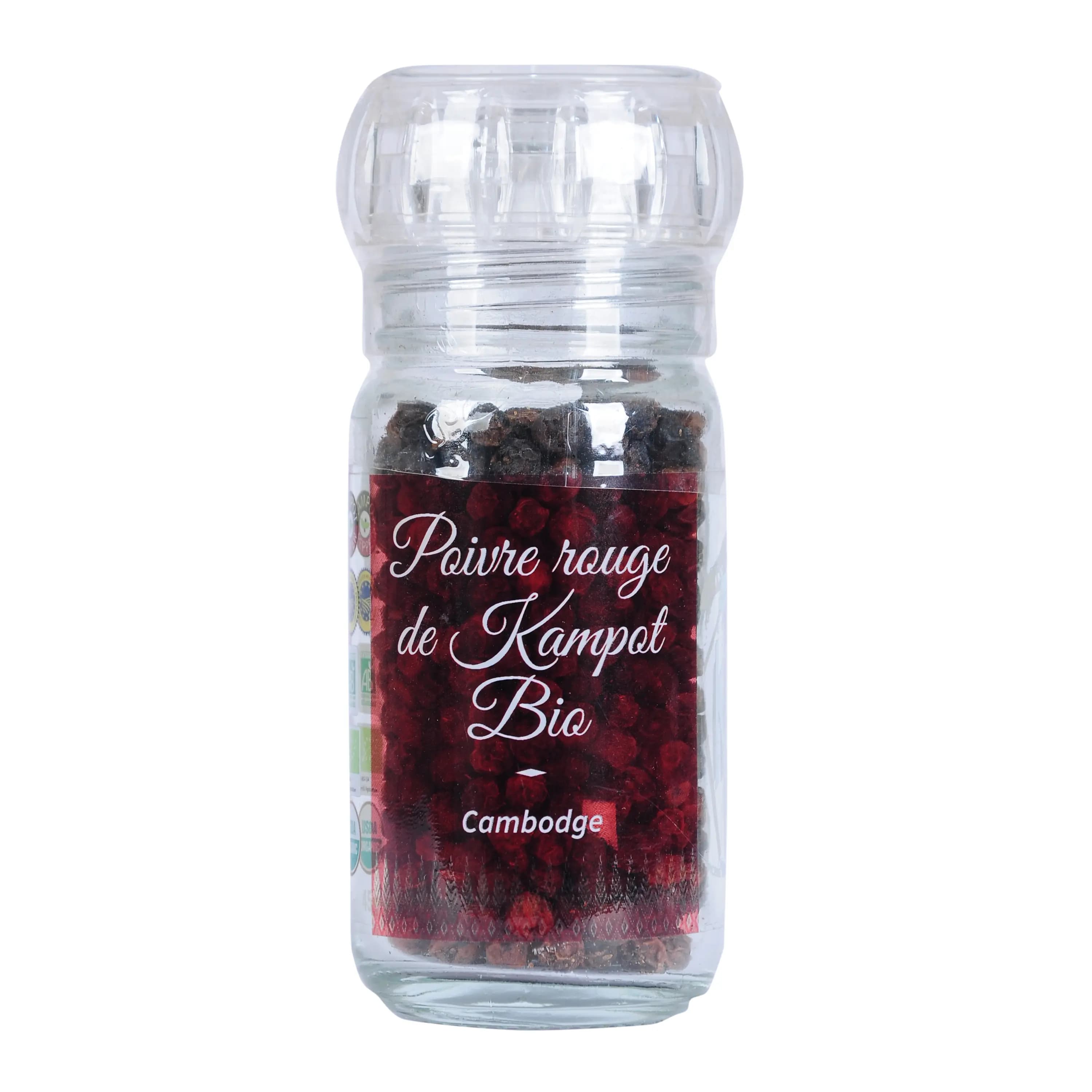 Organic Red Kampot Pepper PGI in Mill - Khla 1