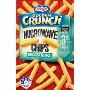 Golden Crunch Microwave Chips Shoestring - BirdsEye