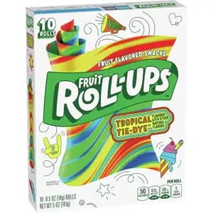 Fruit Roll-Ups Tropical Tie-Dye Flavored Snacks
