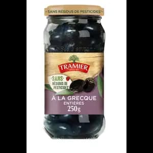 Whole Greek Black Olives - Tramier