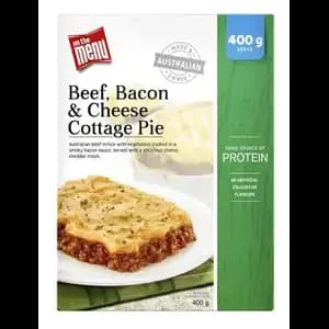 Beef Bacon & Cheese Cottage Pie - OnTheMenu
