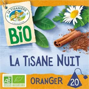 Organic Night Herbal Tea Orange - La Tisaniere