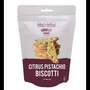Citrus Pistachio Biscotti - Melvados